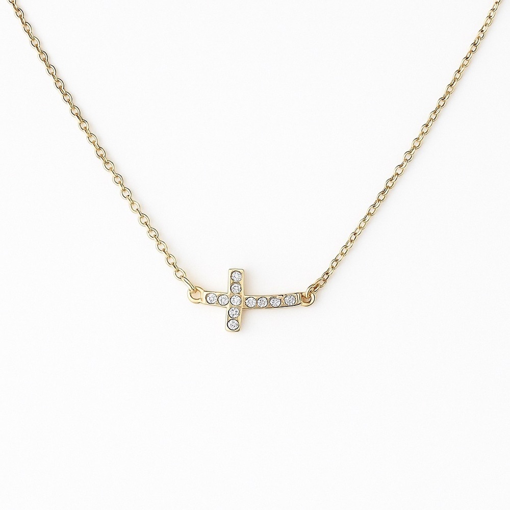 ⚜️💎 Elegant Unique Design Gold Cross Necklace ❤️‍🔥